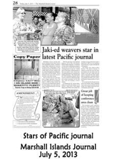 Stars of the Pacific Journal.  Marshall Islands Journal